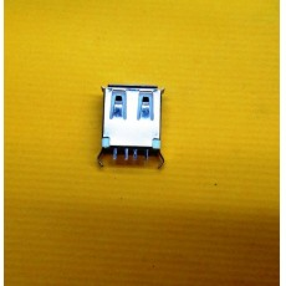 USB介面母座(180度直腳) A型母座 高13.7mm USB-0004-1
