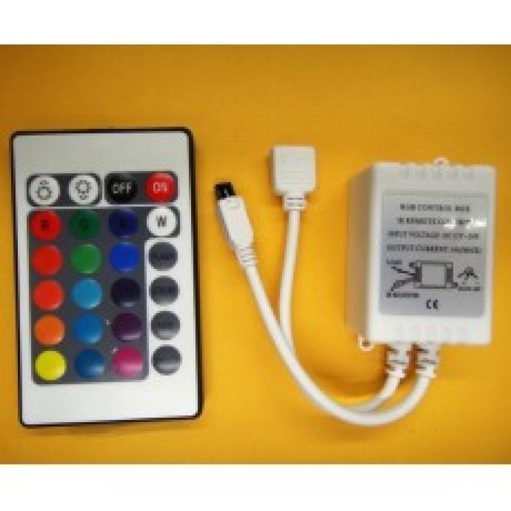 LED12V燈 帶24鍵控制器 5050 RGB燈條七彩模組控制器