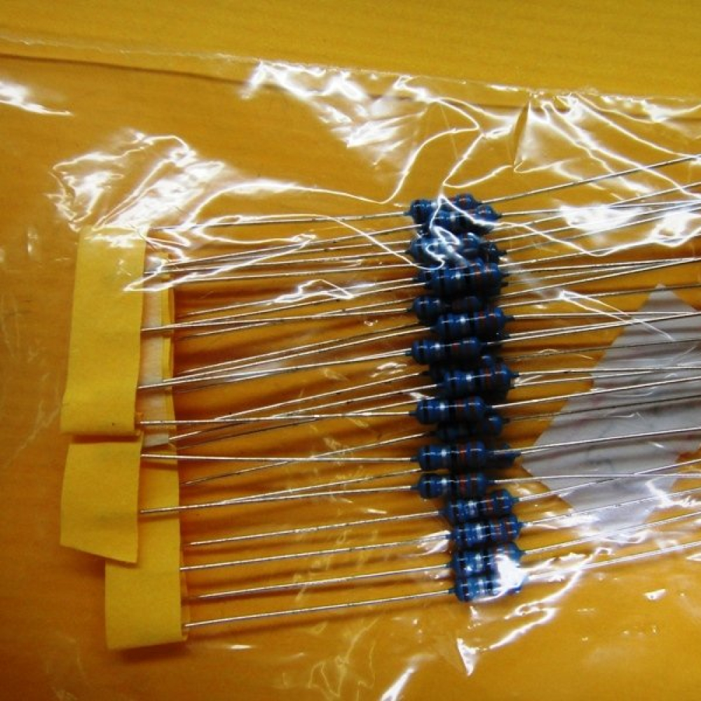 50種常用型號1/4W五色環電阻包 每種25個共1250只 1% 小袋分開裝 KR-0020