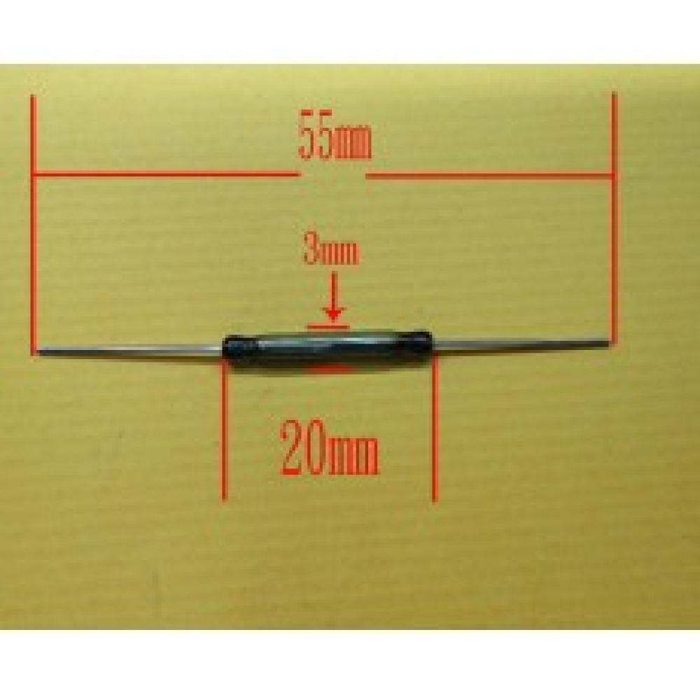 磁簧管 綠色磁幹簧管 3X20MM:直徑3MM 長20MM 磁控管 KC-0057