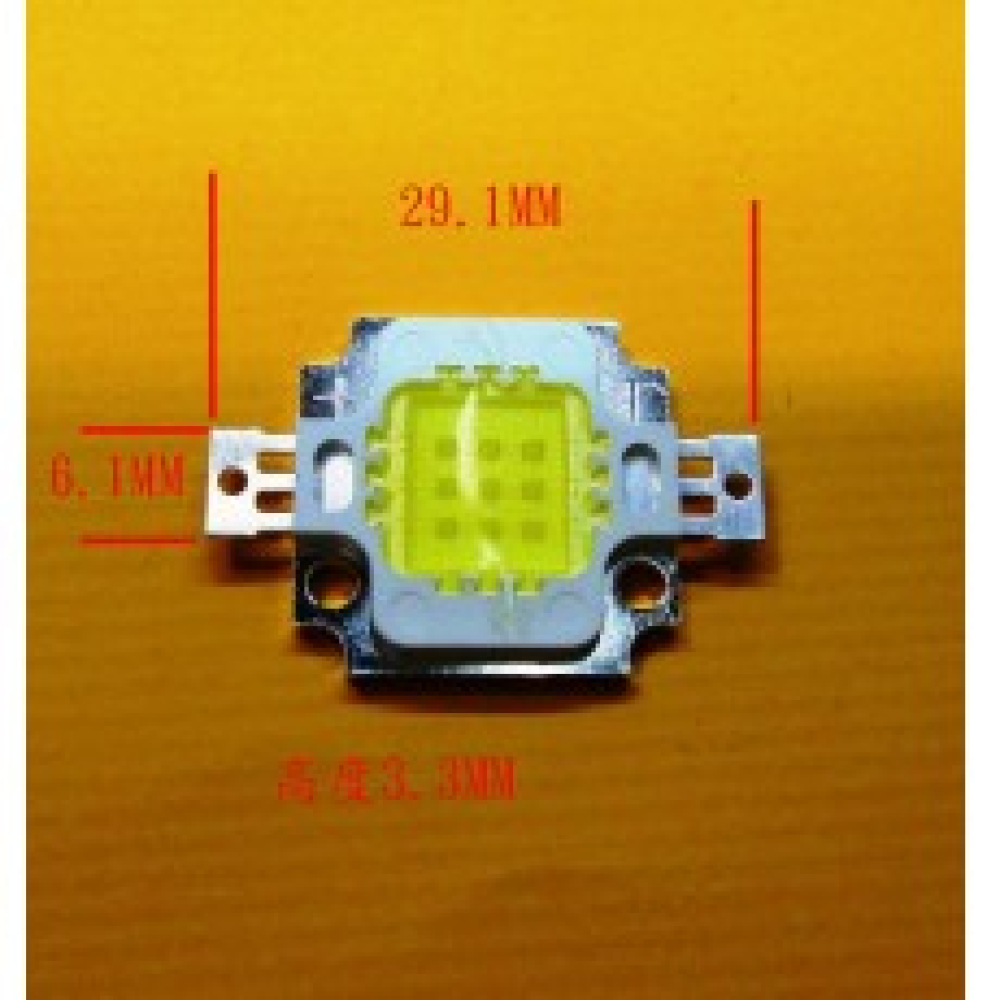 雙金線 高亮度 正白光 白色 10W大功率LED集成光源 10W大功率燈珠