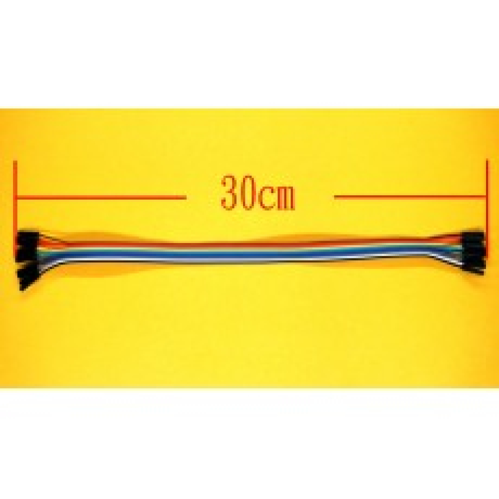 單晶片開發板單晶片學習板配件-杜邦線雙母頭30CM 10P(10根) KR-0017
