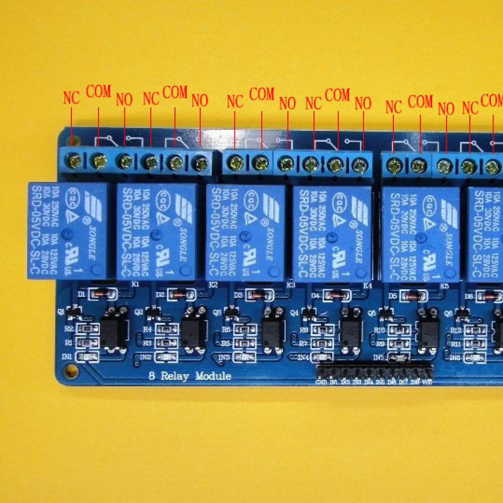 8路繼電器模組 帶光耦隔離支持AVR/51/PIC 單晶片  PLC繼電器 KR-0028