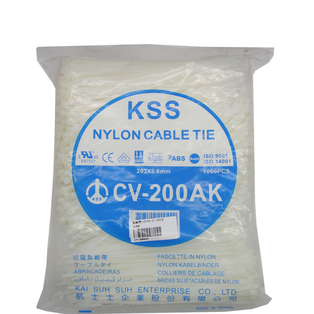 CV-200AK 3.6*200紮線帶 1000支 白
